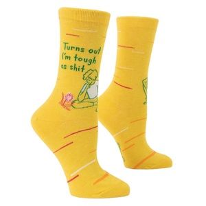 NWT Blue Q Women’s Socks, “Turns out I’m tough as shit”